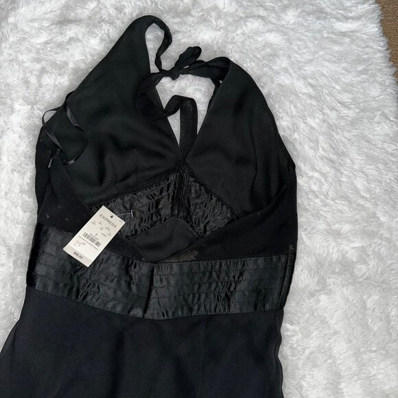 Elegant Black Halter Dress Sleeveless Party Cocktail Evening Dress Express 8 NWT - Picture 6 of 8